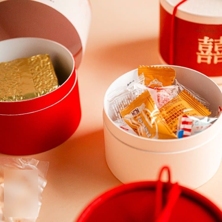 中式婚禮綁繩囍氣大圓盒 商品圖8