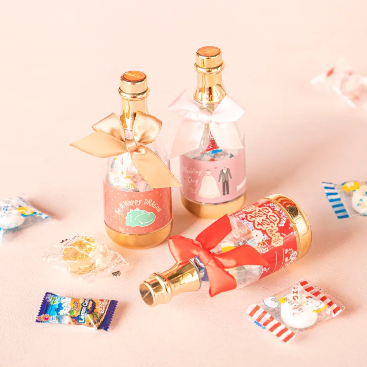 幸福婚禮香檳囍糖瓶 迎賓禮組 商品圖9