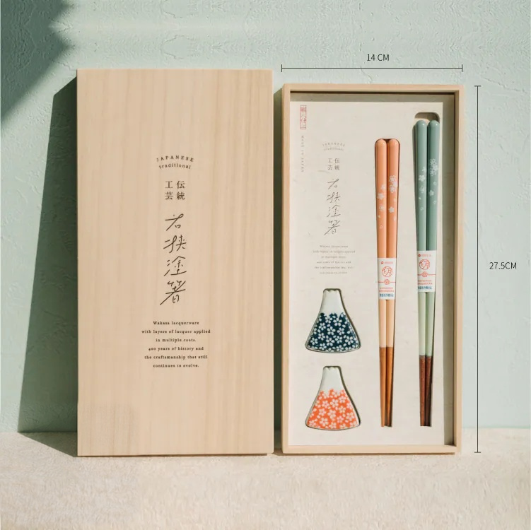 日本進口 山影花語對筷組 商品圖10