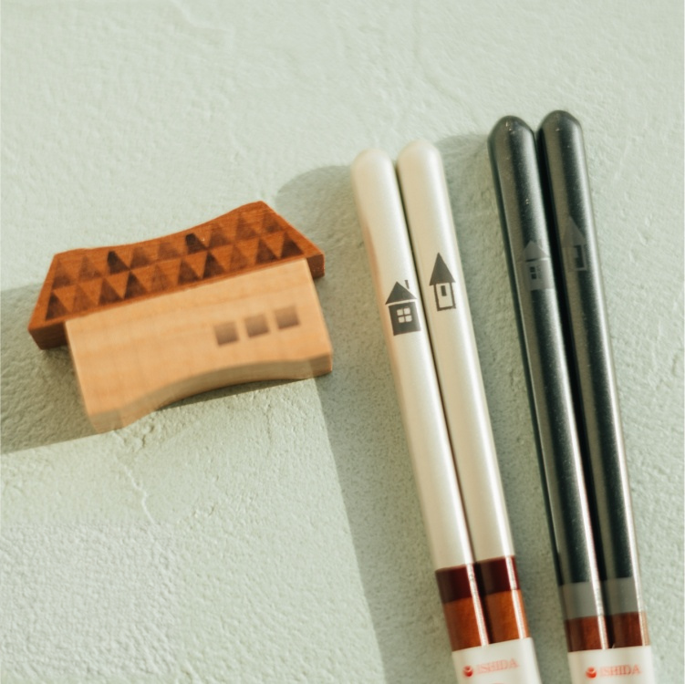 日本進口 幸福小屋對筷禮盒 商品圖3