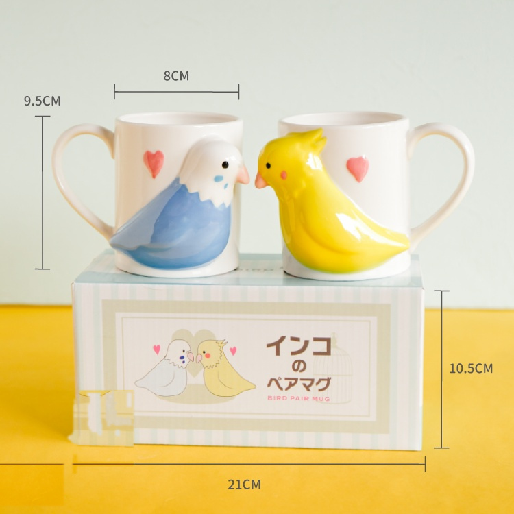 日本進口 愛情鳥對杯組合 商品圖5