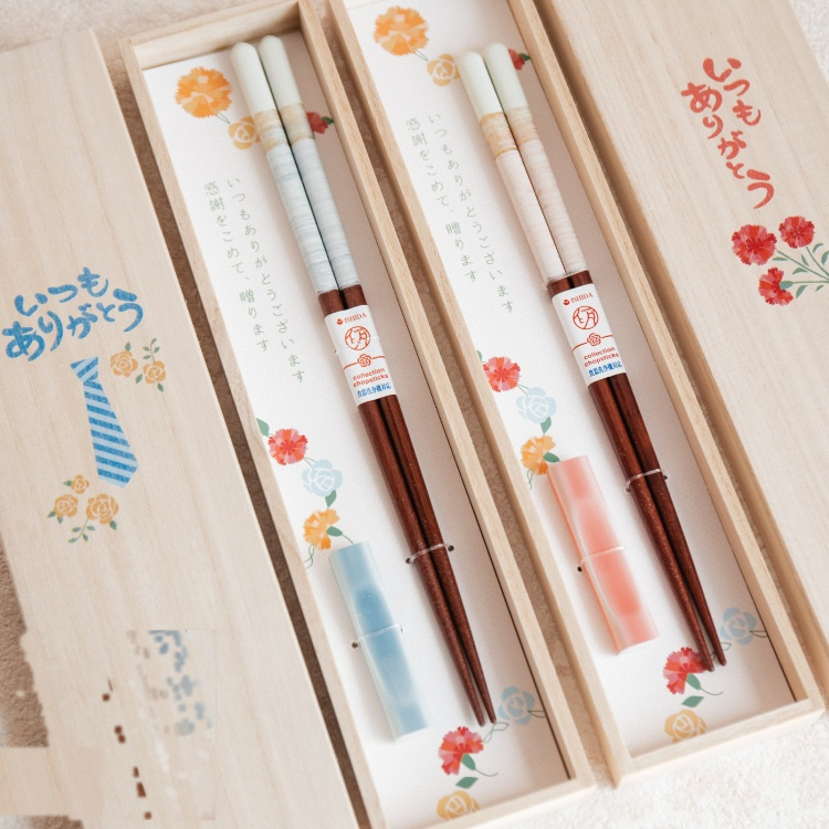 日本進口 感謝花語對筷禮盒 商品圖1