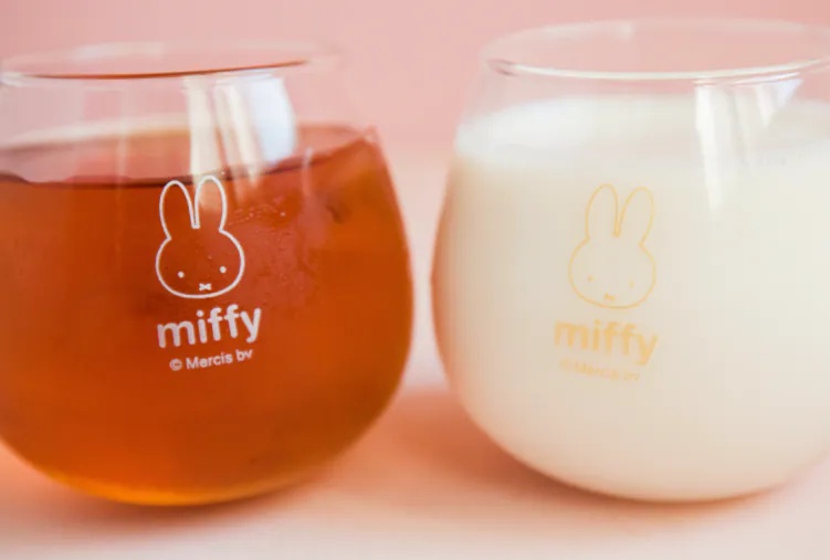 日本miffy米菲兔大臉透明不倒翁玻璃對杯 商品圖15