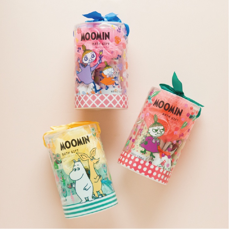 MOOMIN嚕嚕米圓筒清潔保養洗手露+浴鹽+泡澡球+沐浴球 商品圖2