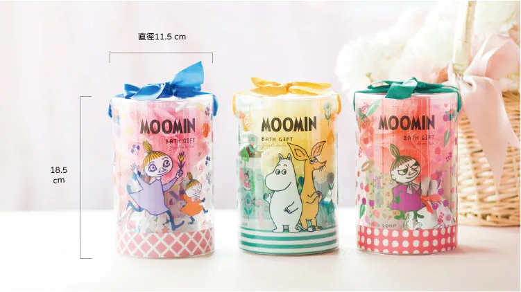 MOOMIN嚕嚕米圓筒清潔保養洗手露+浴鹽+泡澡球+沐浴球 商品圖18