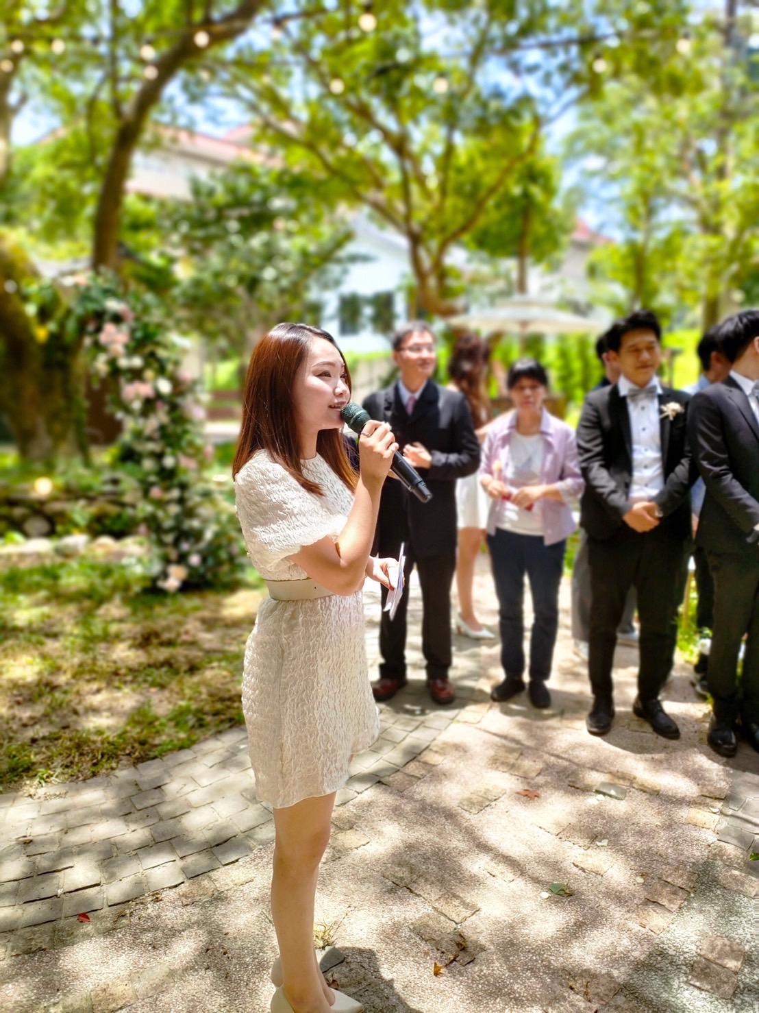 婚禮主持人 MINA CHANG 現場主持形象照 1