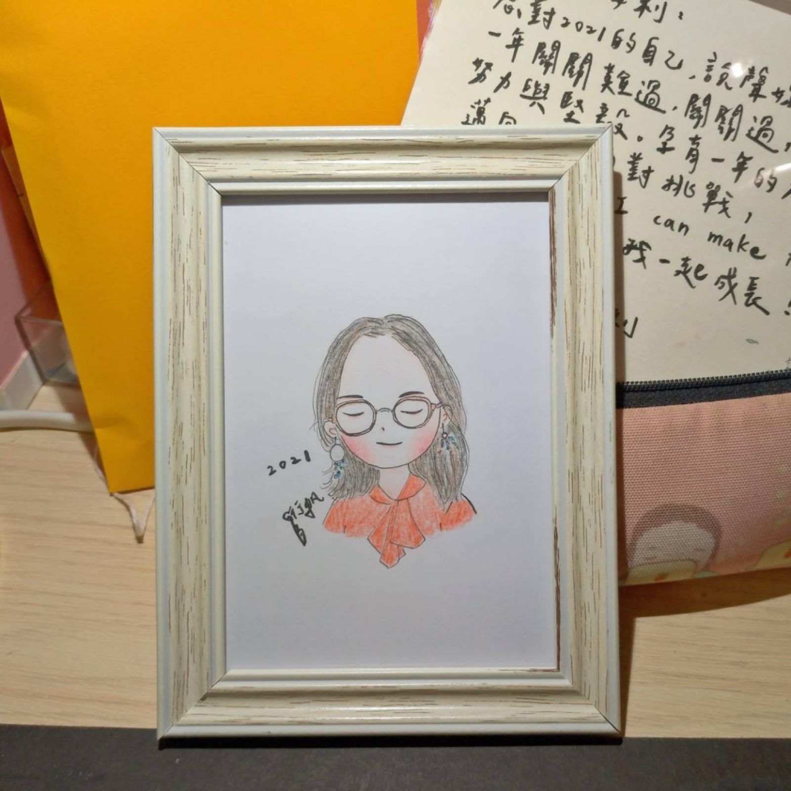 婚禮色鉛筆畫家作品 03