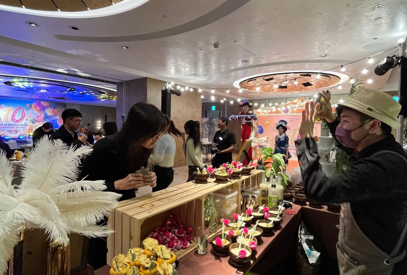 熱帶叢林主題婚宴調酒吧作品 02