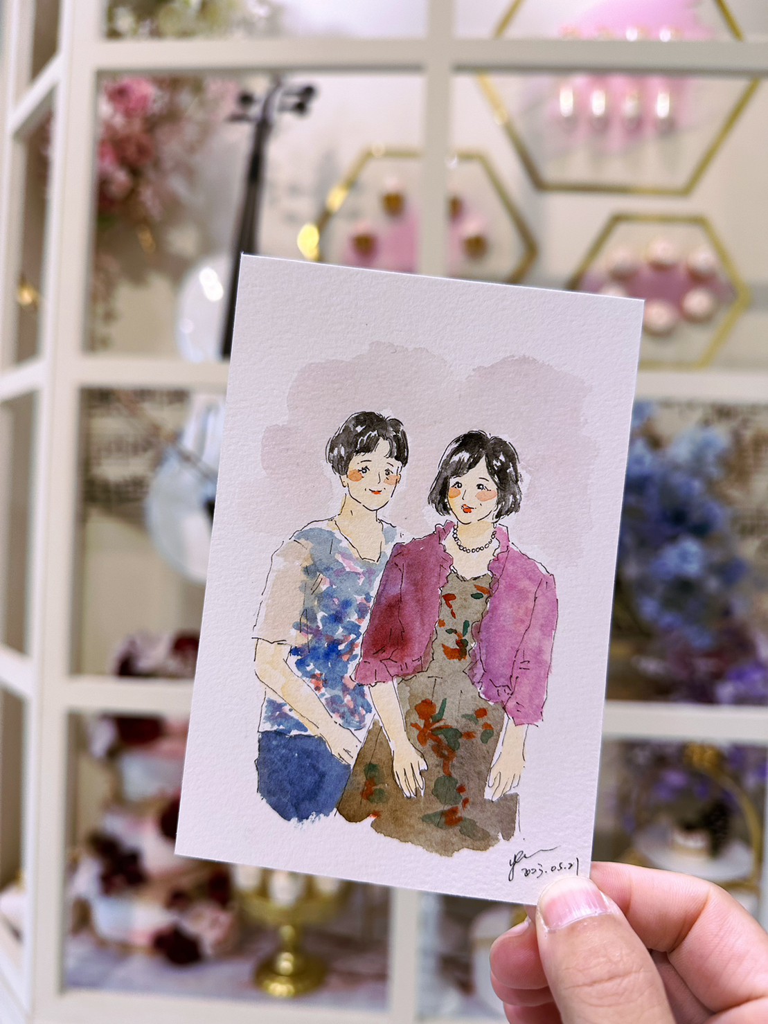 婚禮水彩畫家作品 004