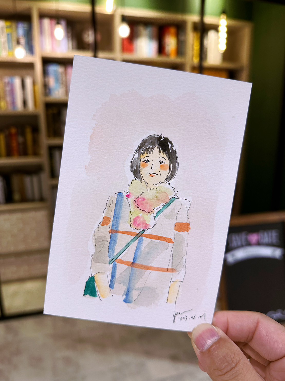 婚禮水彩畫家作品 008