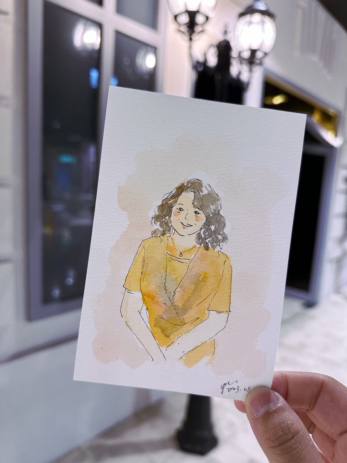 婚禮水彩畫家作品 012