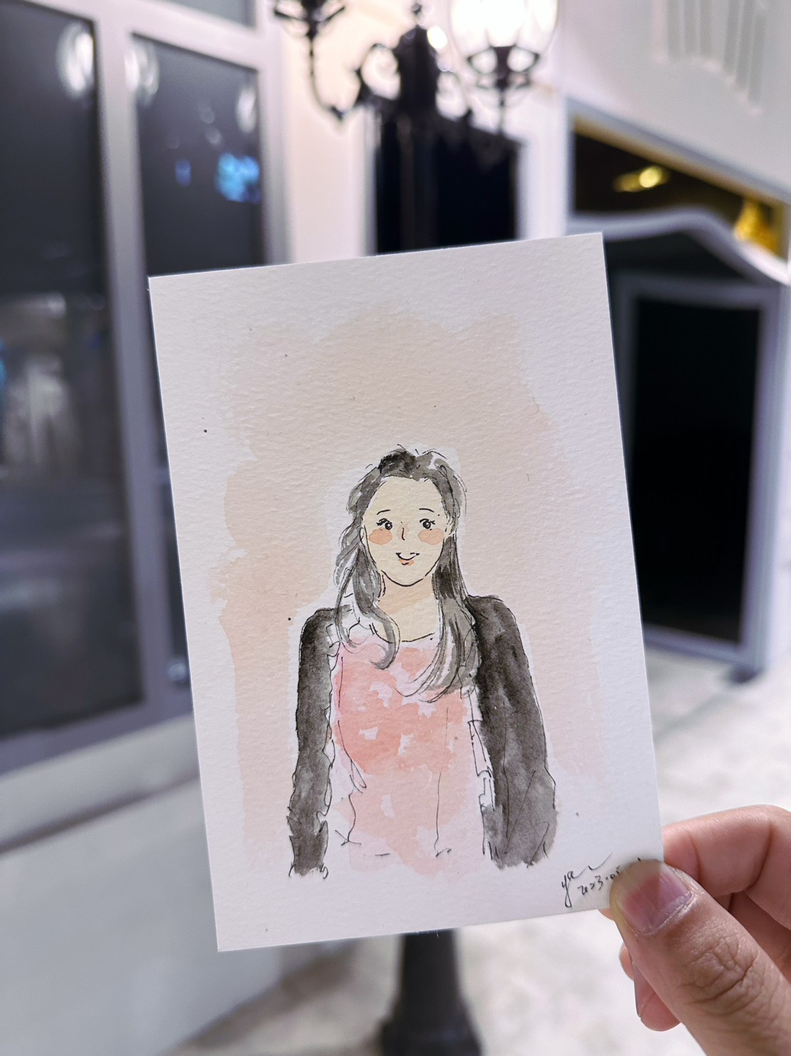 婚禮水彩畫家作品 013