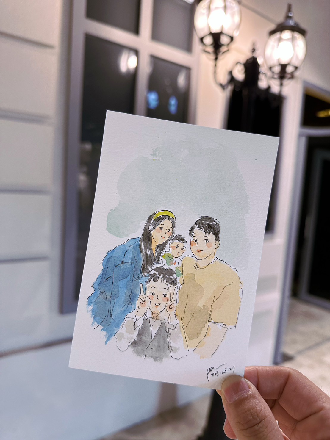 婚禮水彩畫家作品 018