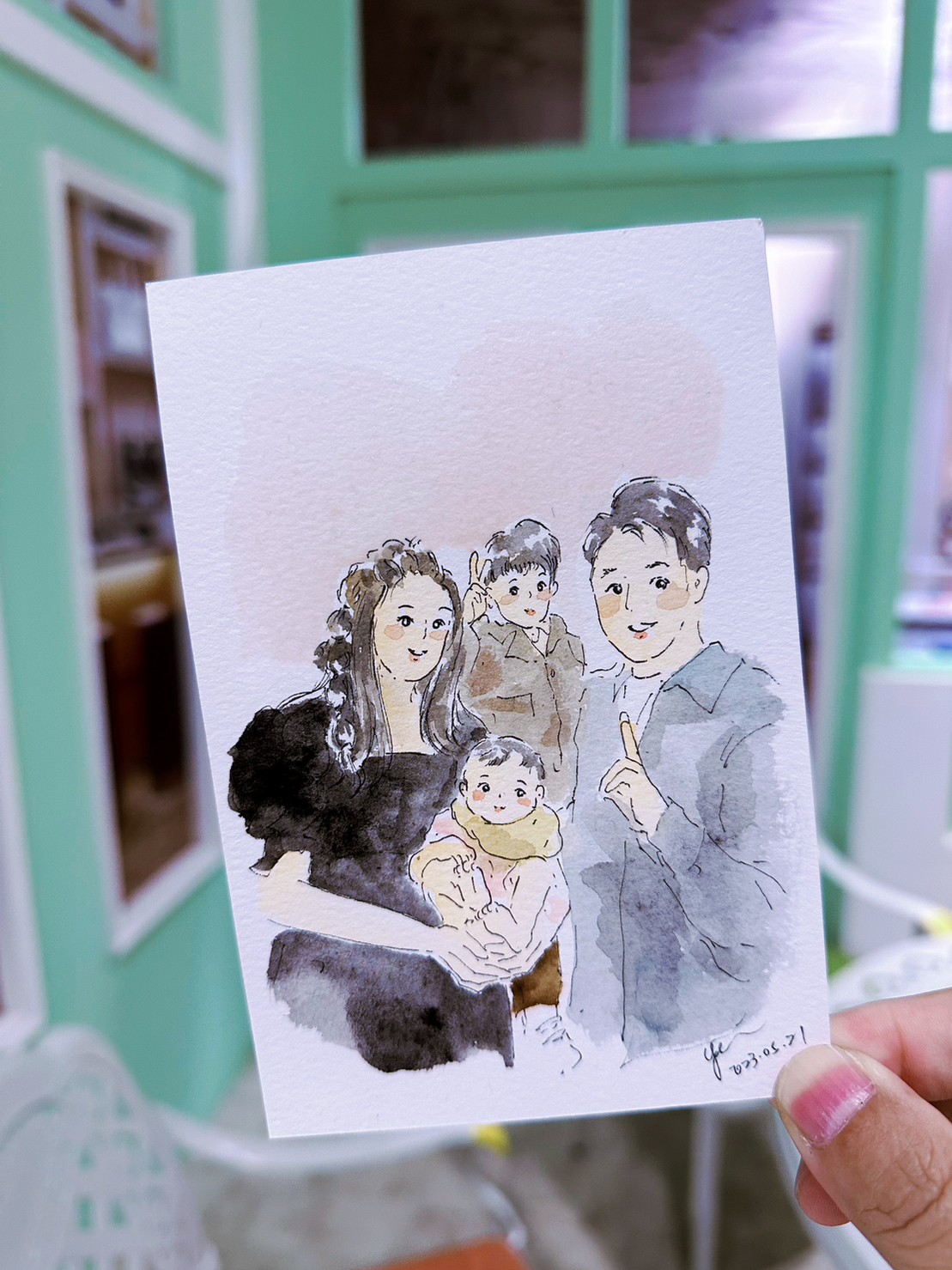 婚禮水彩畫家作品 019