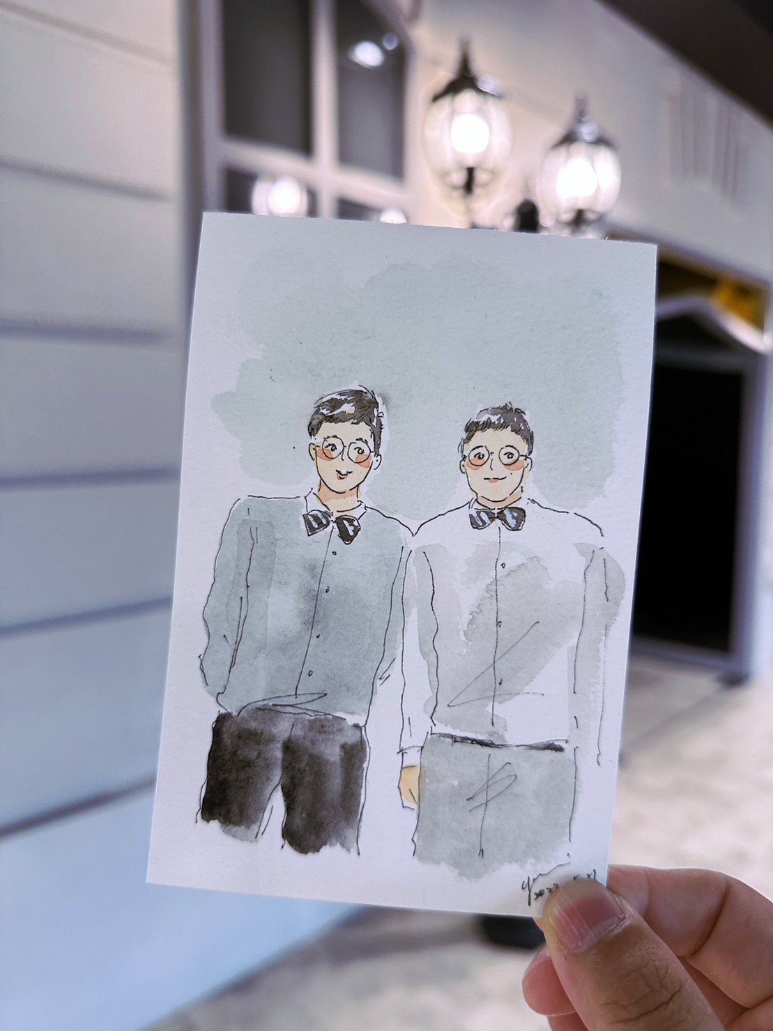 婚禮水彩畫家作品 020