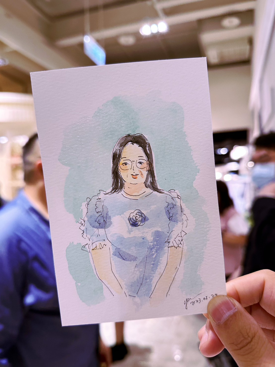 婚禮水彩畫家作品 022