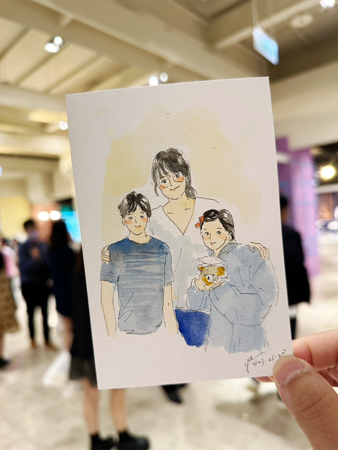 婚禮水彩畫家作品 023