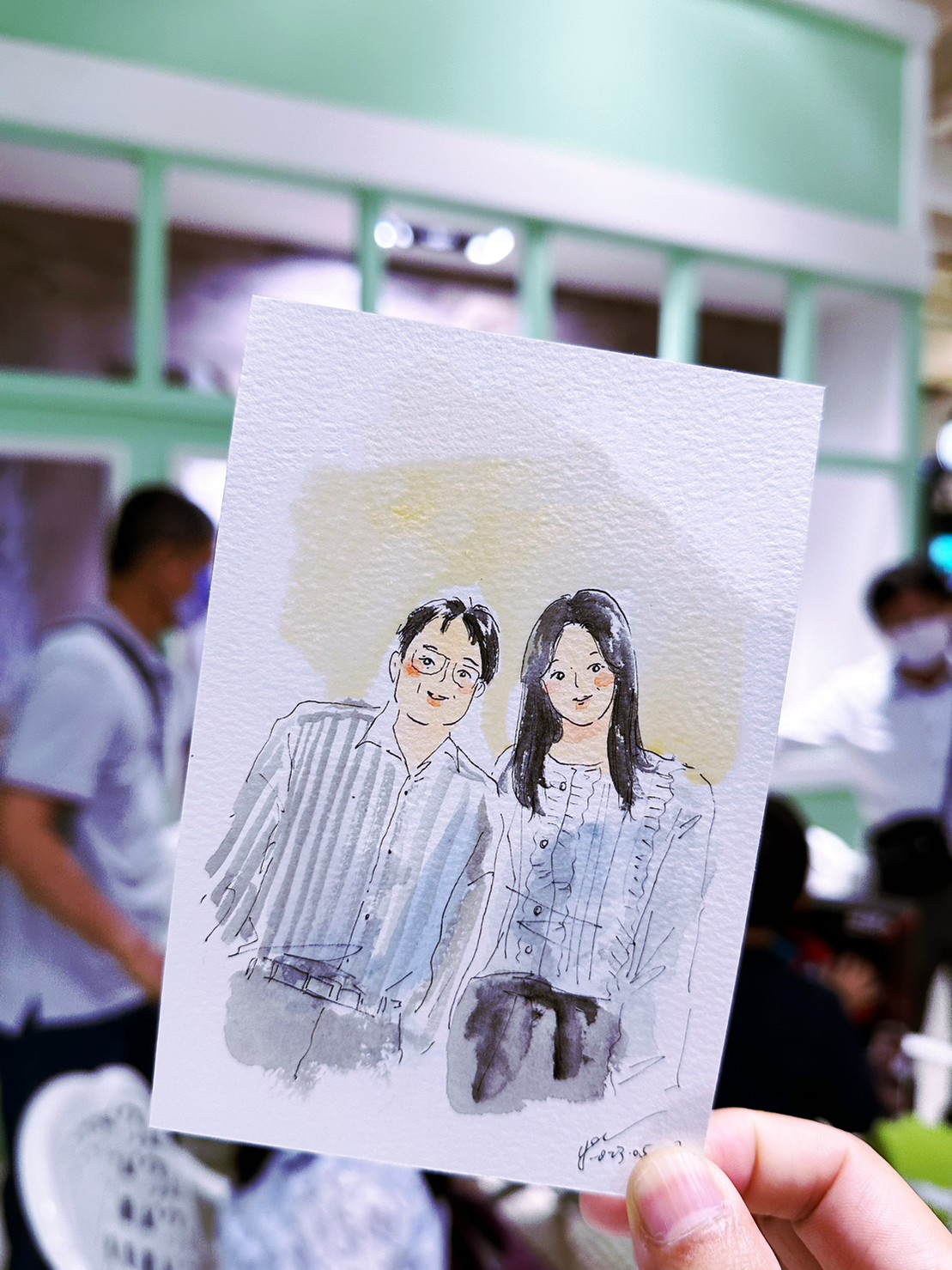 婚禮水彩畫家作品 025