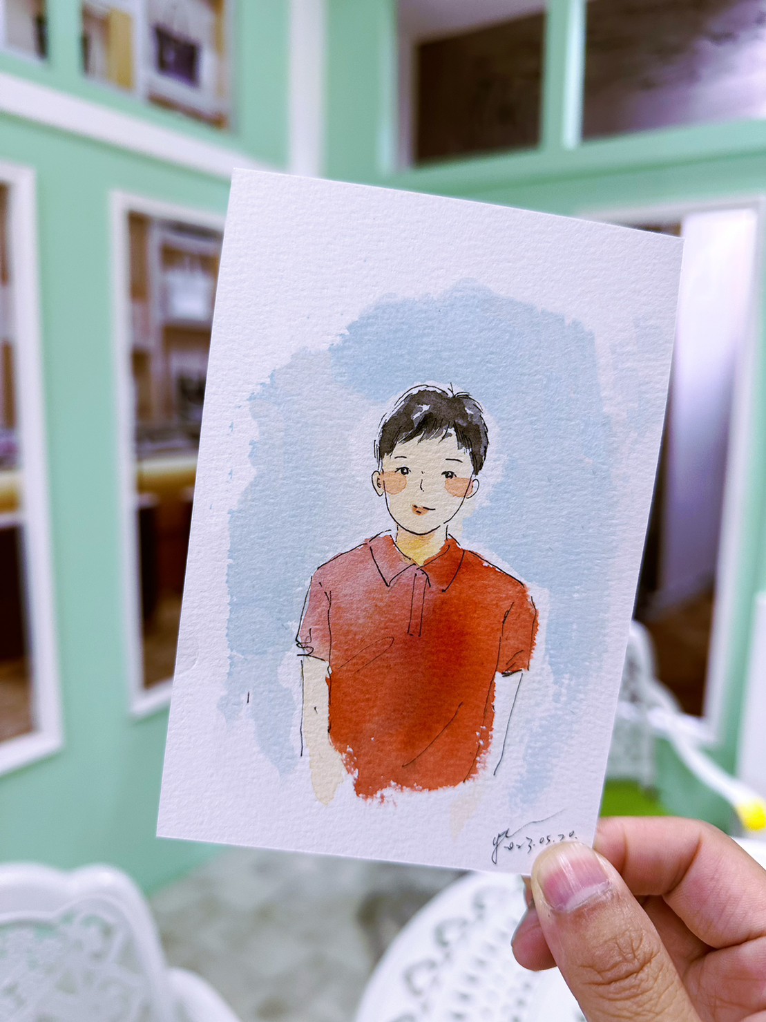 婚禮水彩畫家作品 026