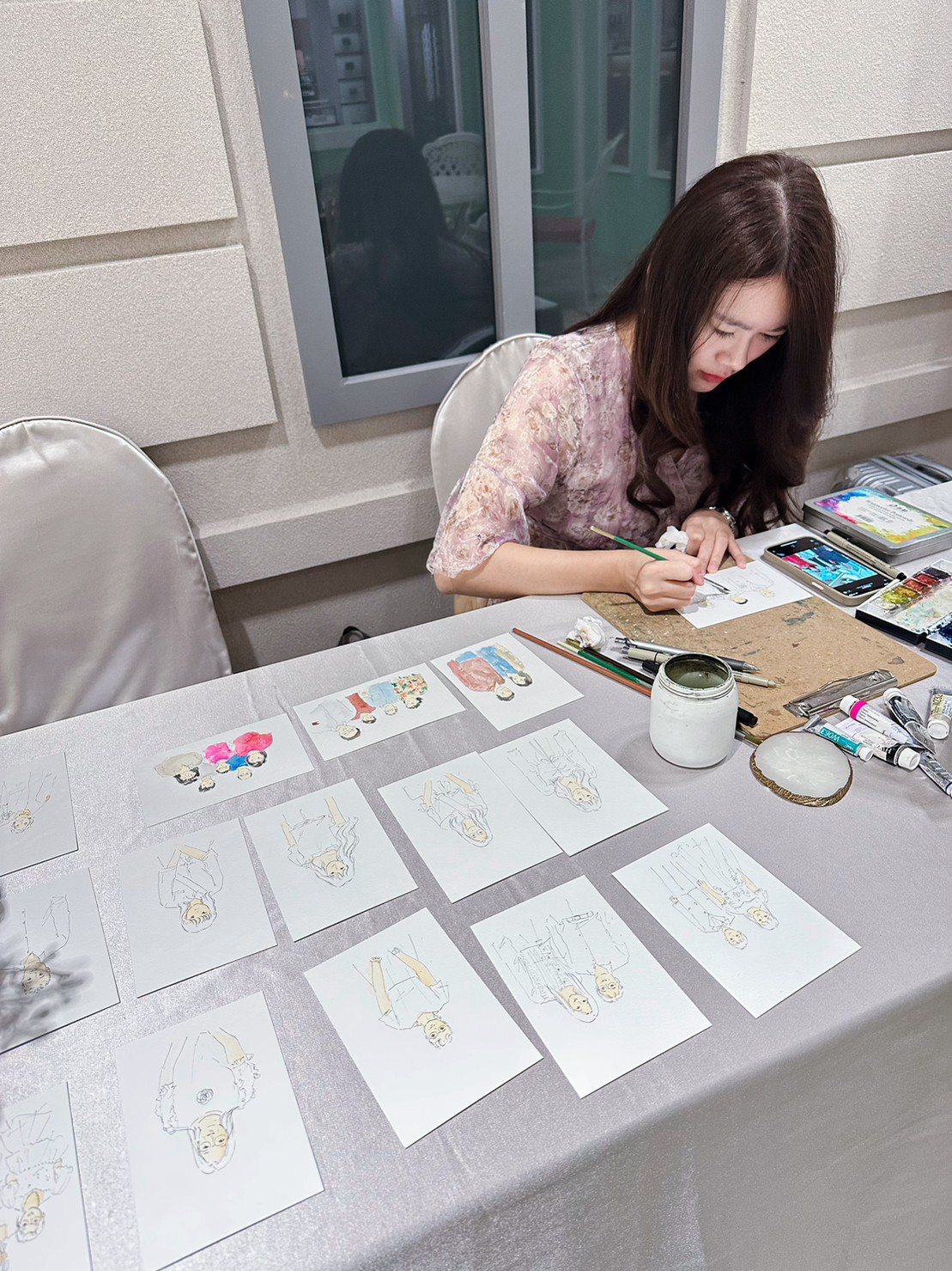 婚禮水彩畫家作品 031