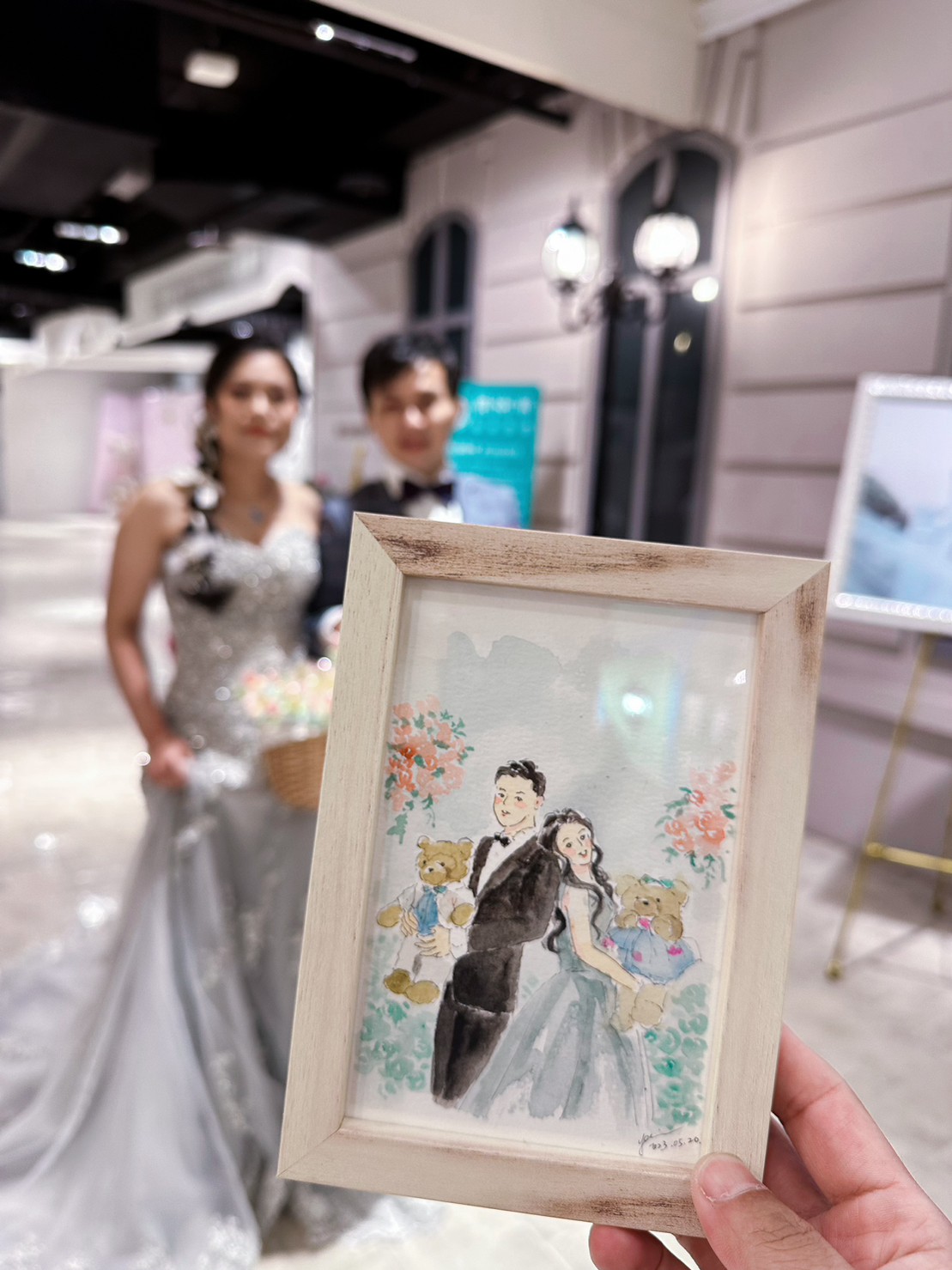 婚禮水彩畫家作品 034