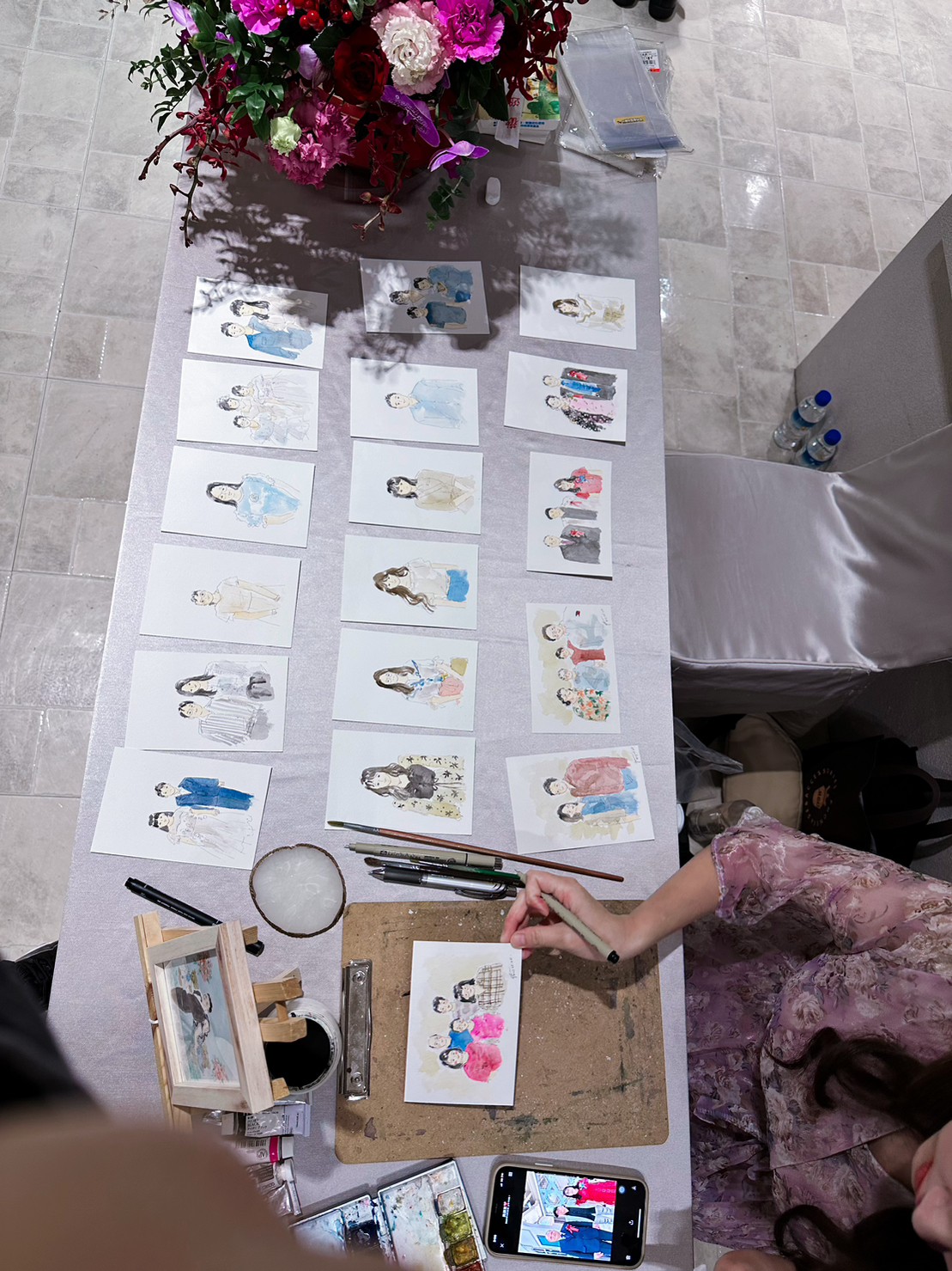 婚禮水彩畫家作品 036