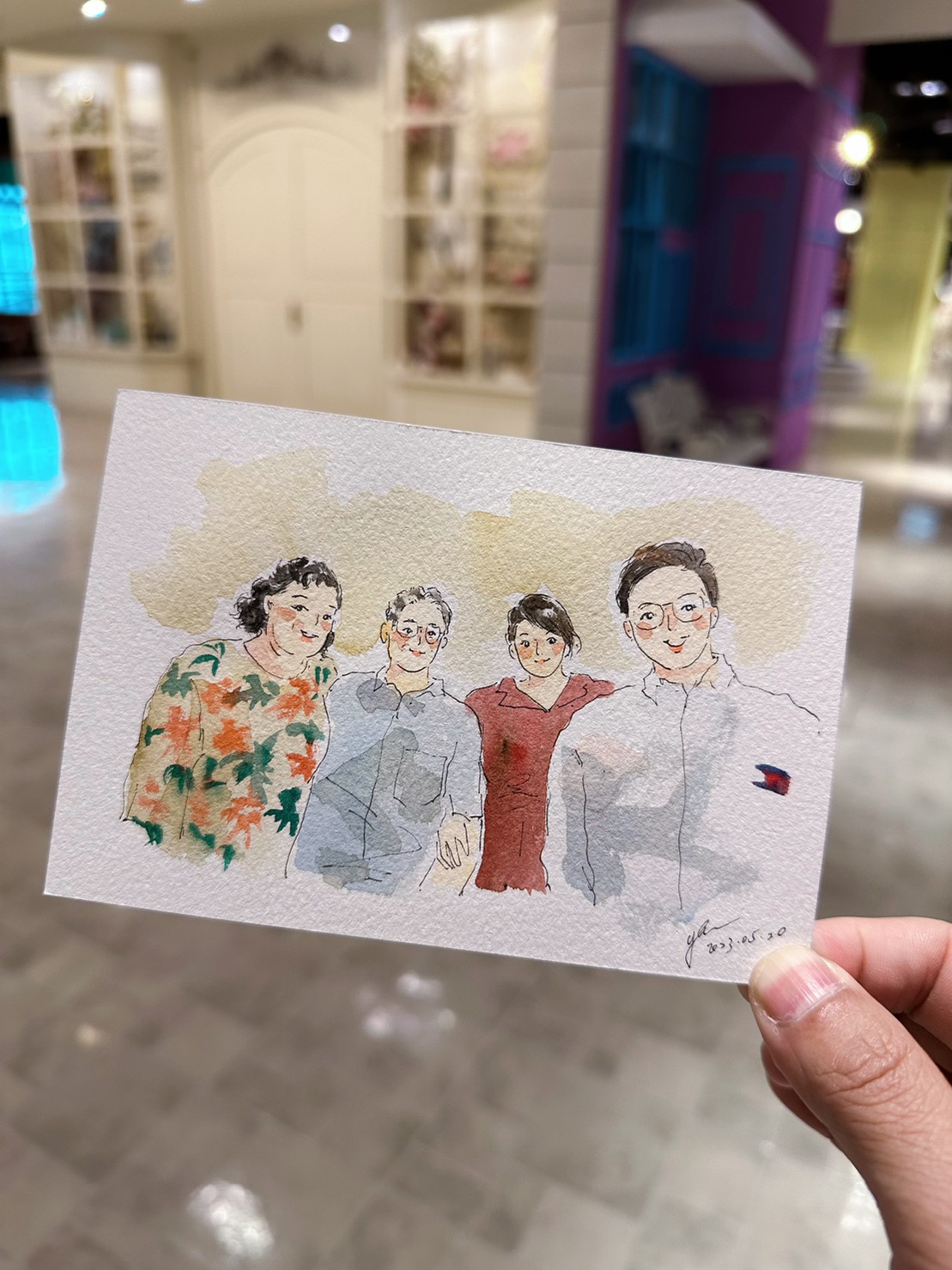 婚禮水彩畫家作品 038