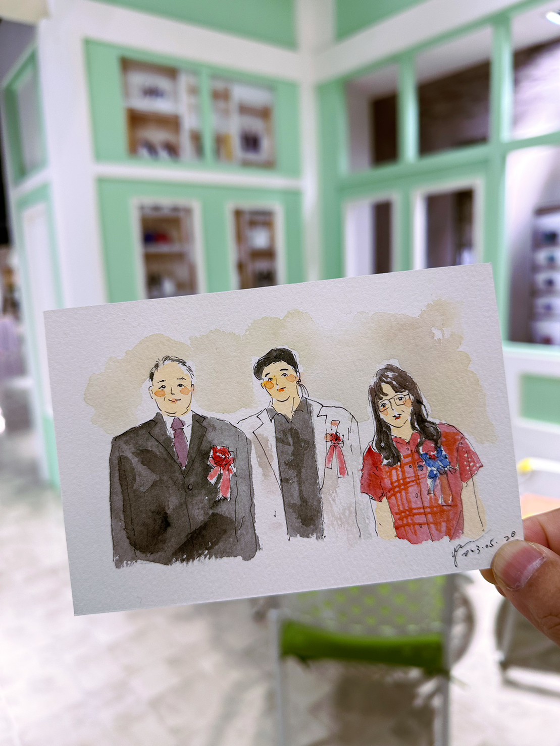 婚禮水彩畫家作品 039