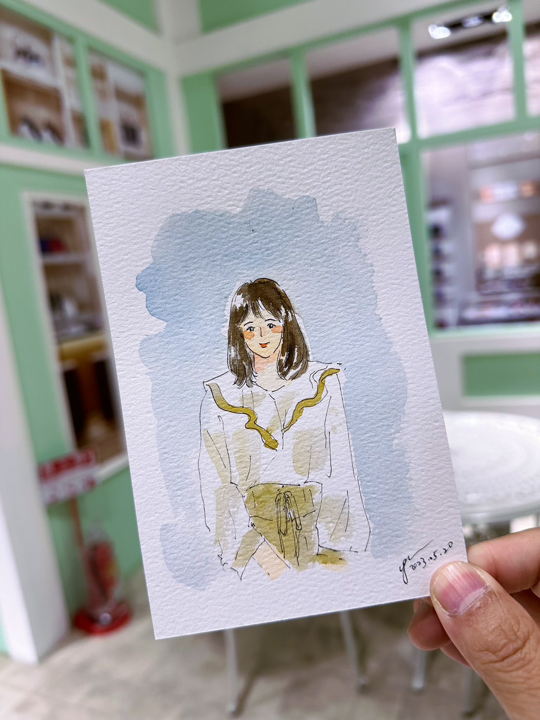 婚禮水彩畫家作品 040