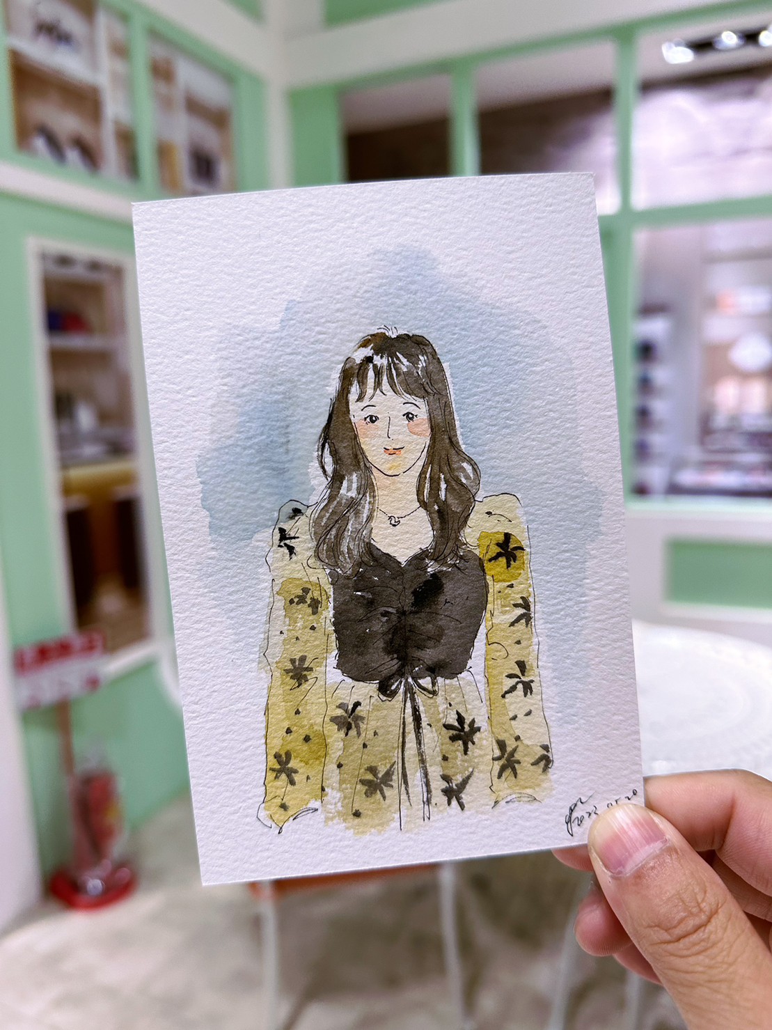 婚禮水彩畫家作品 041