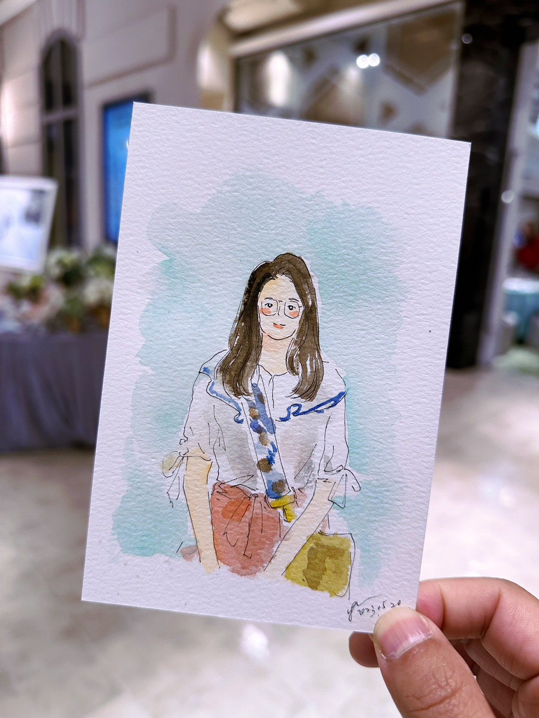 婚禮水彩畫家作品 042