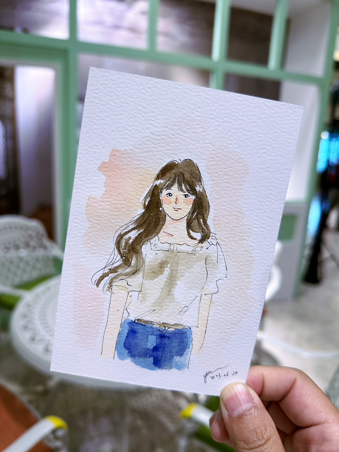婚禮水彩畫家作品 043