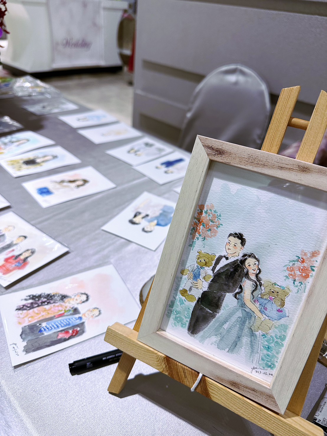 婚禮水彩畫家作品 044