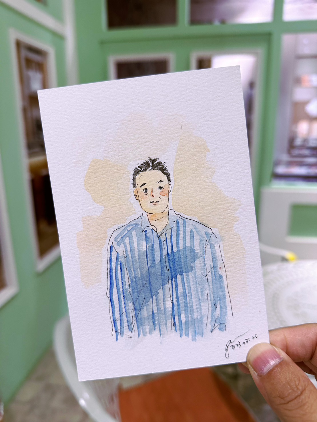 婚禮水彩畫家作品 046