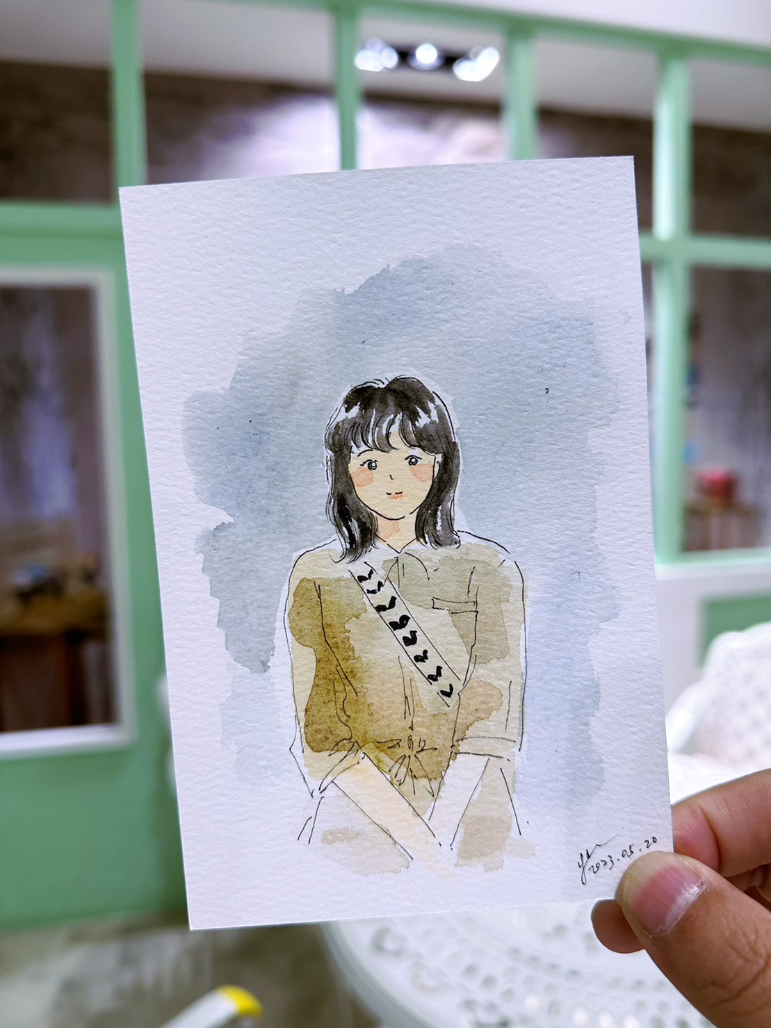 婚禮水彩畫家作品 047