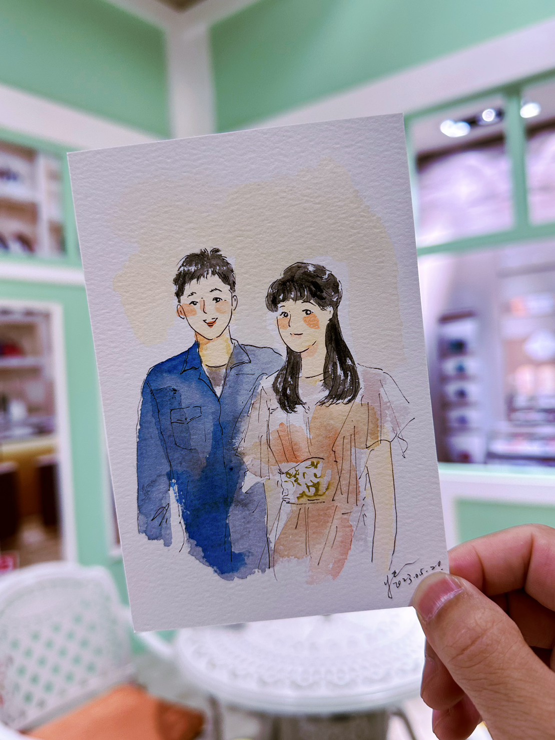 婚禮水彩畫家作品 049