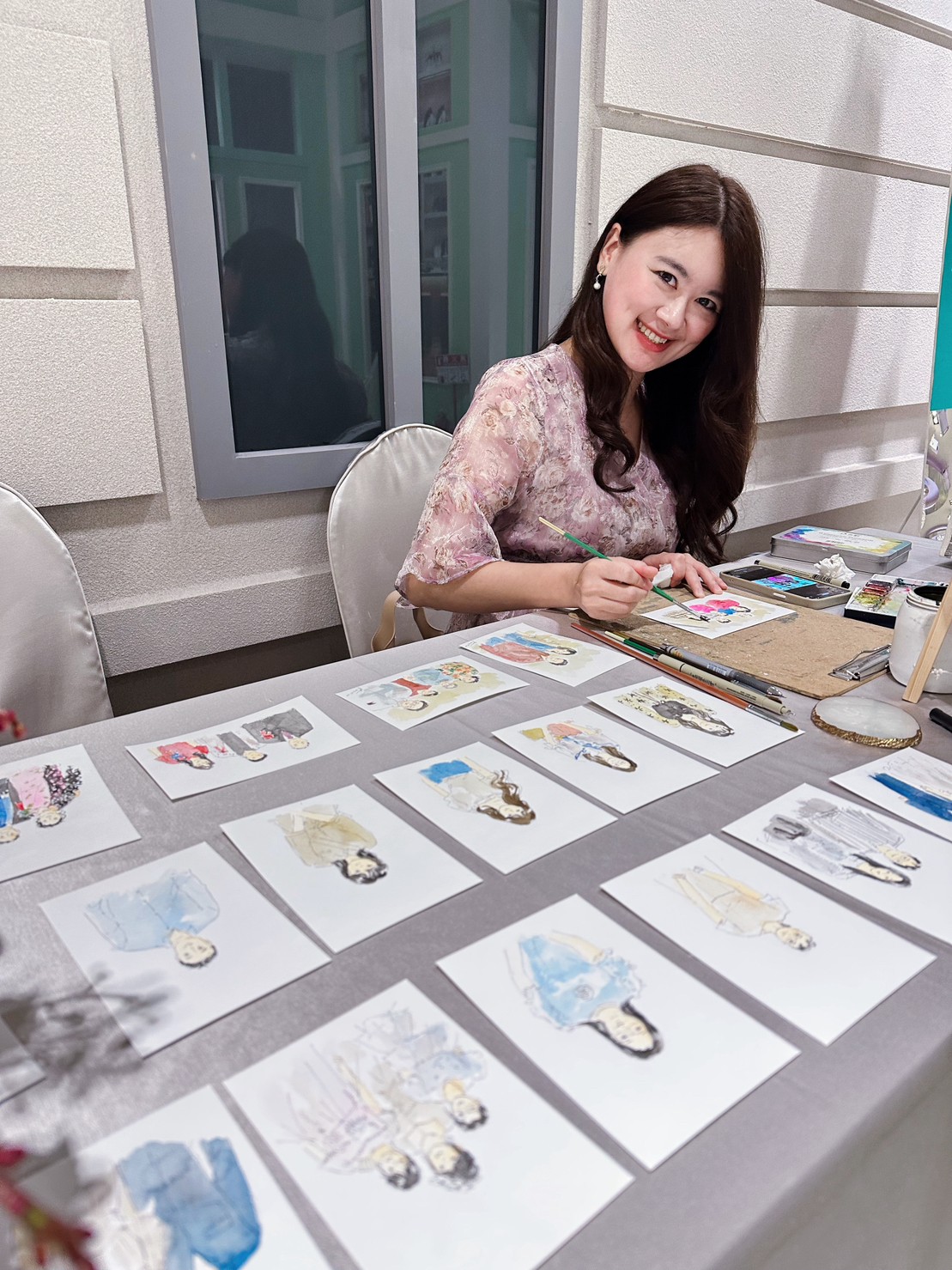婚禮水彩畫家作品 051