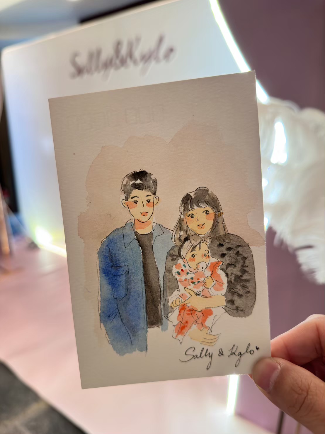 婚禮水彩畫家作品 059
