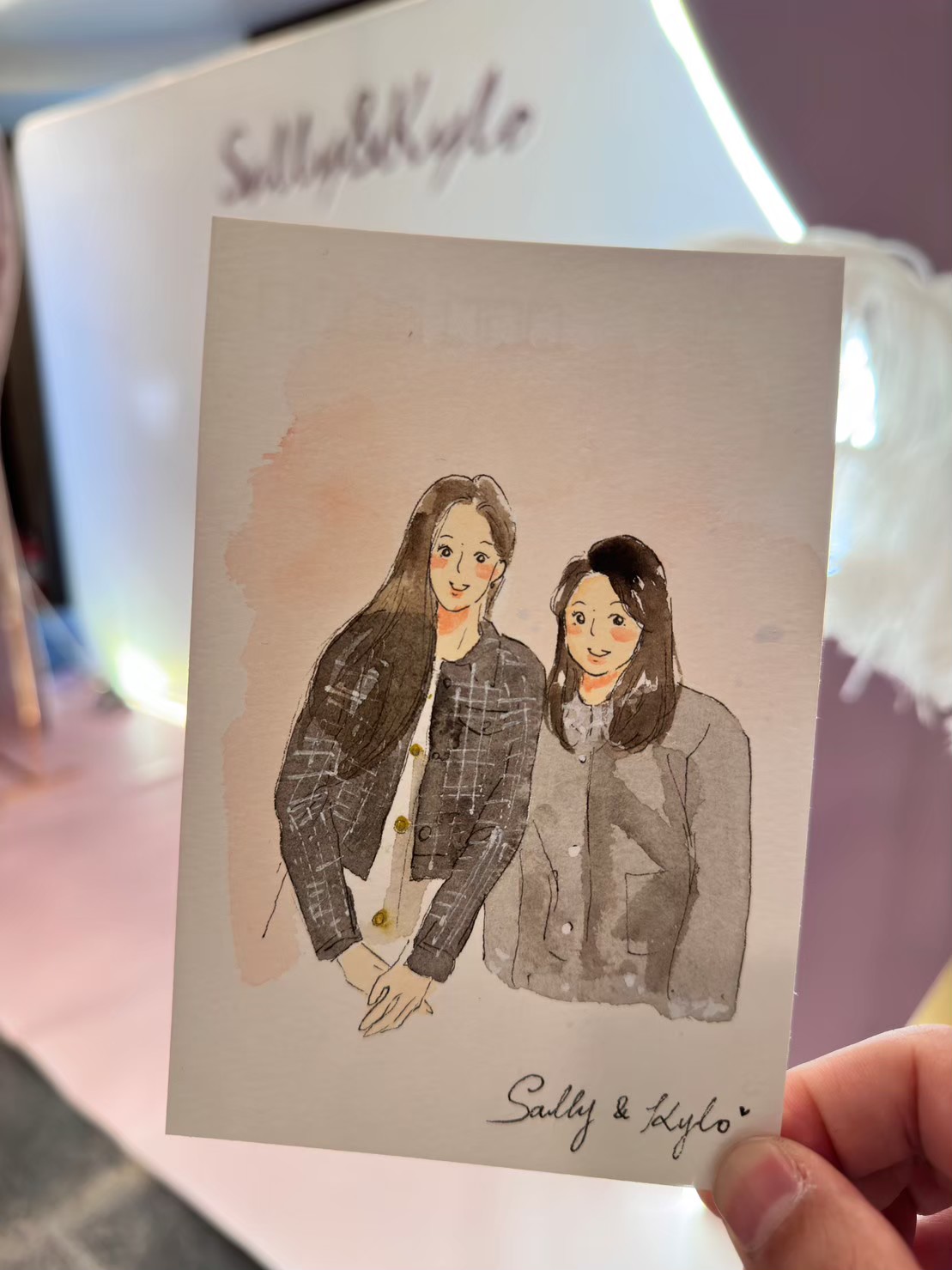婚禮水彩畫家作品 060