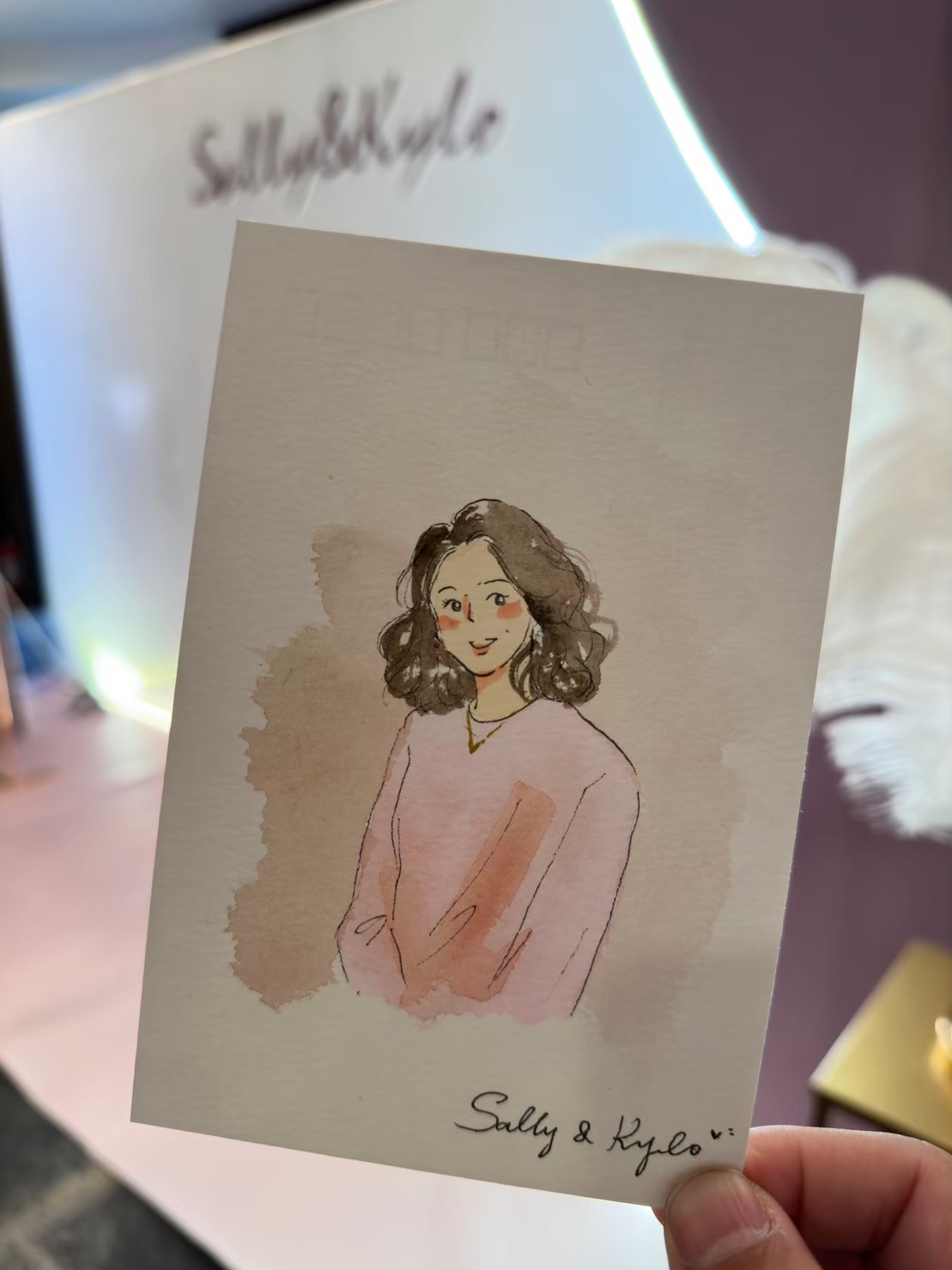 婚禮水彩畫家作品 061