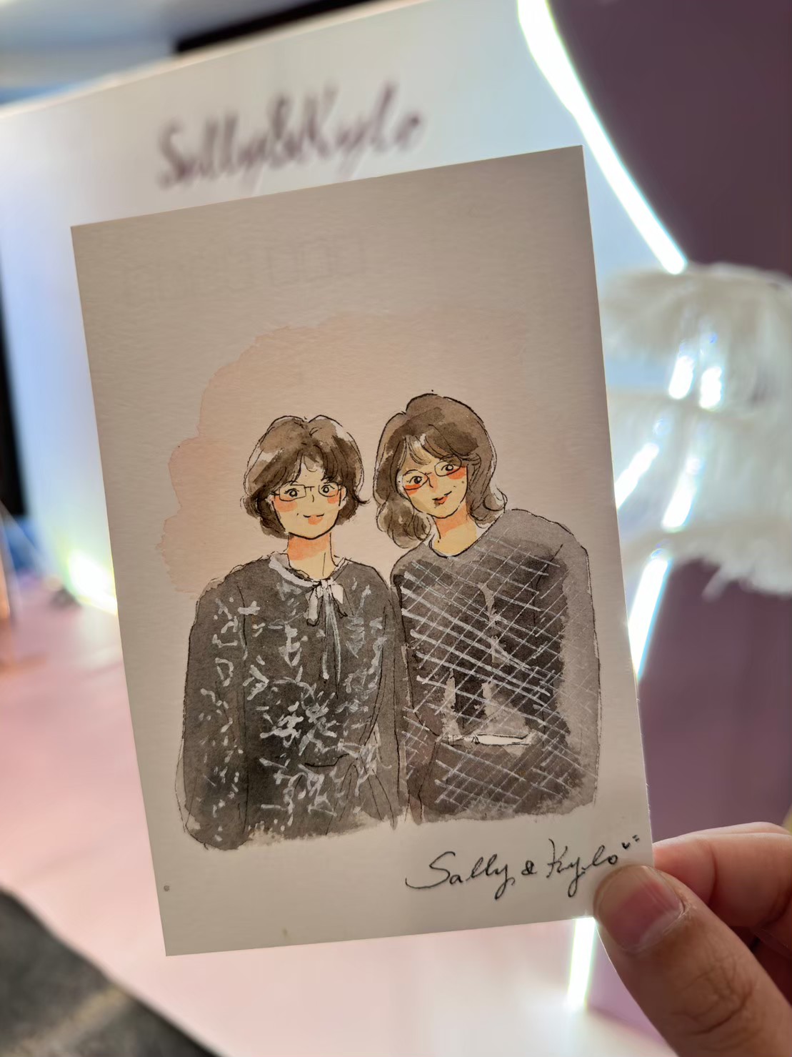 婚禮水彩畫家作品 066