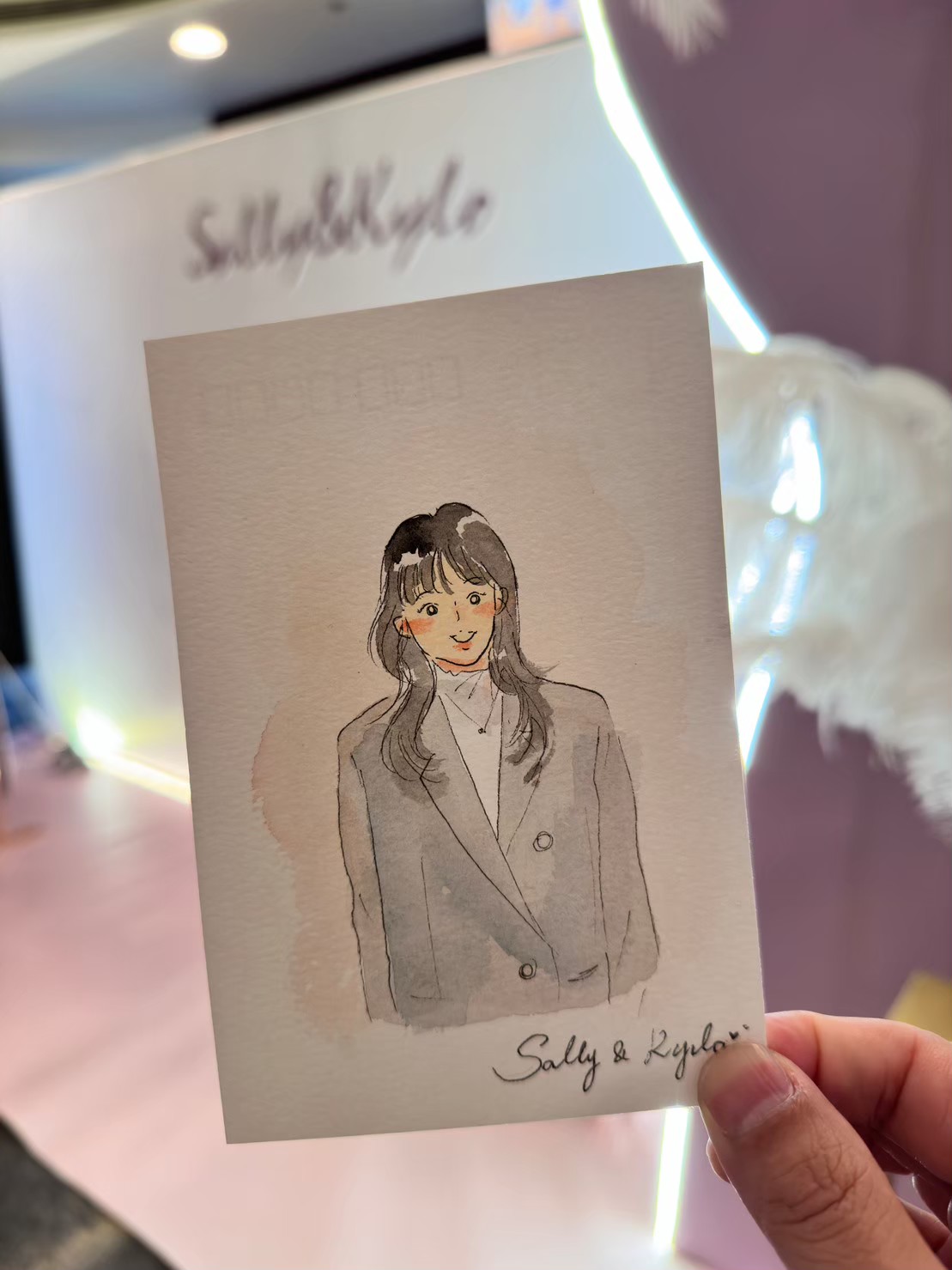 婚禮水彩畫家作品 072