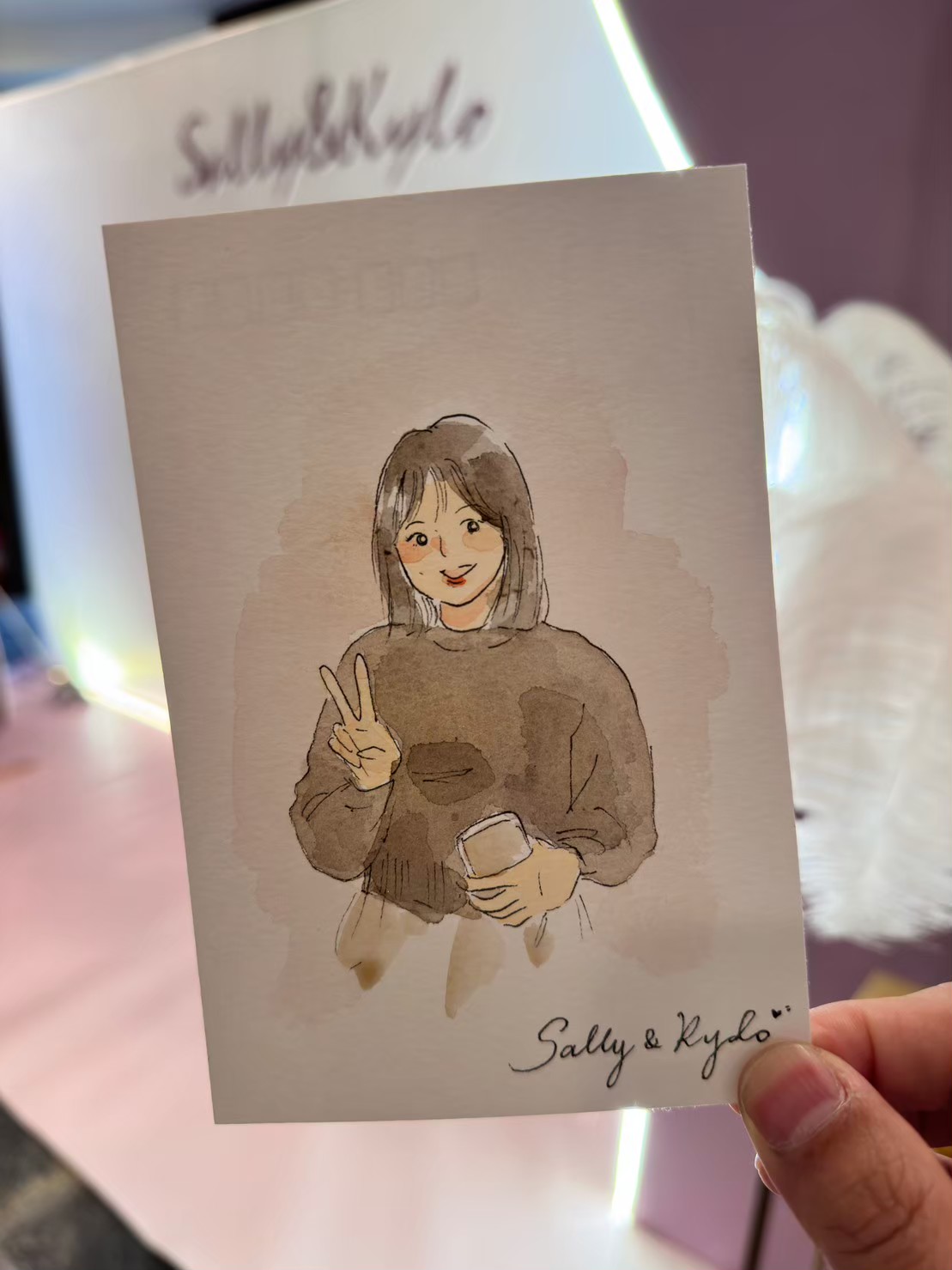 婚禮水彩畫家作品 073