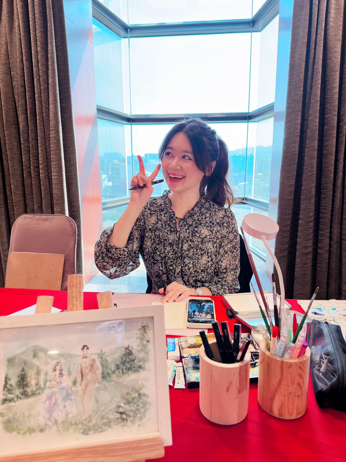 婚禮水彩畫家作品 074