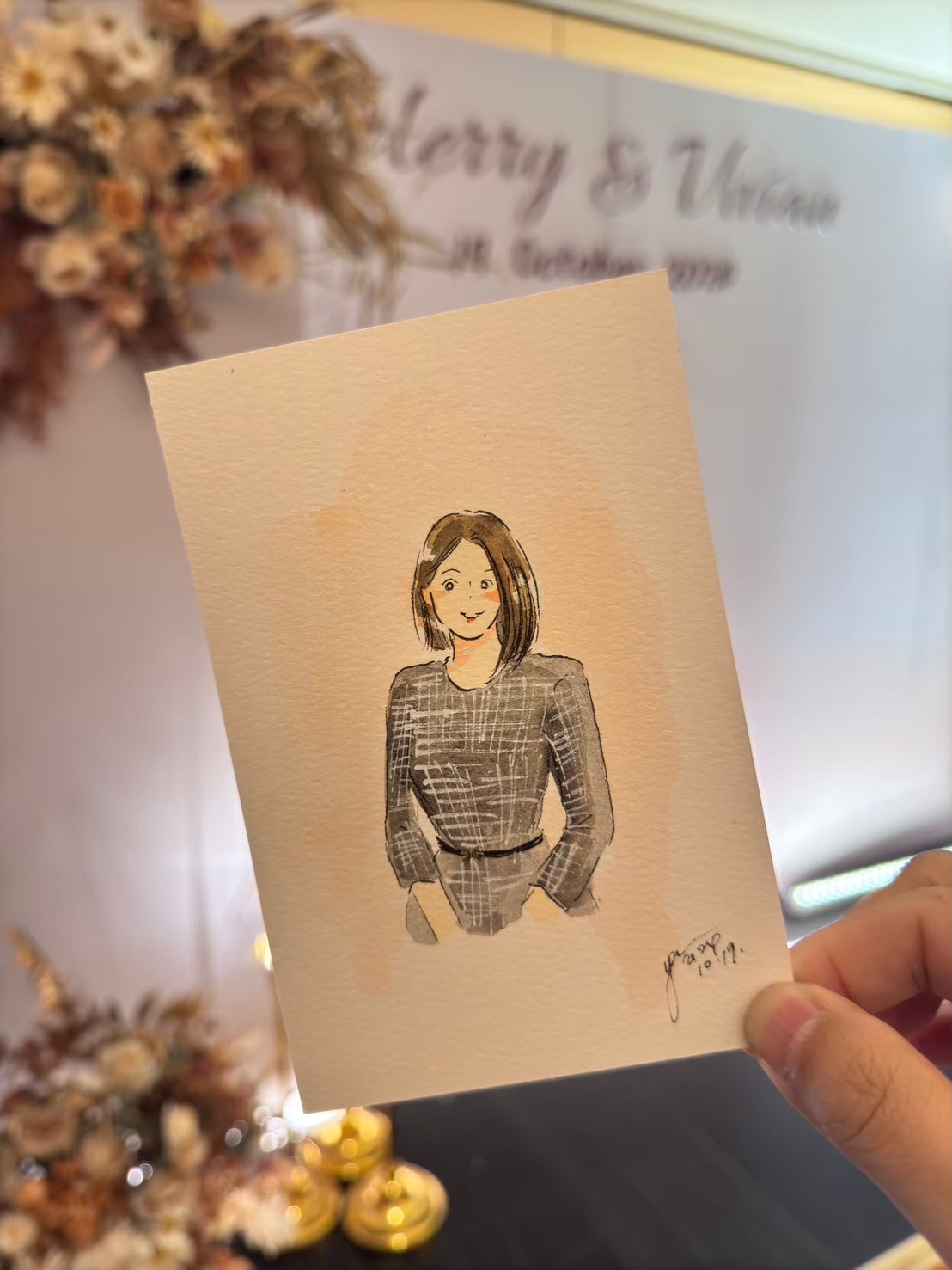 婚禮水彩畫家作品 086