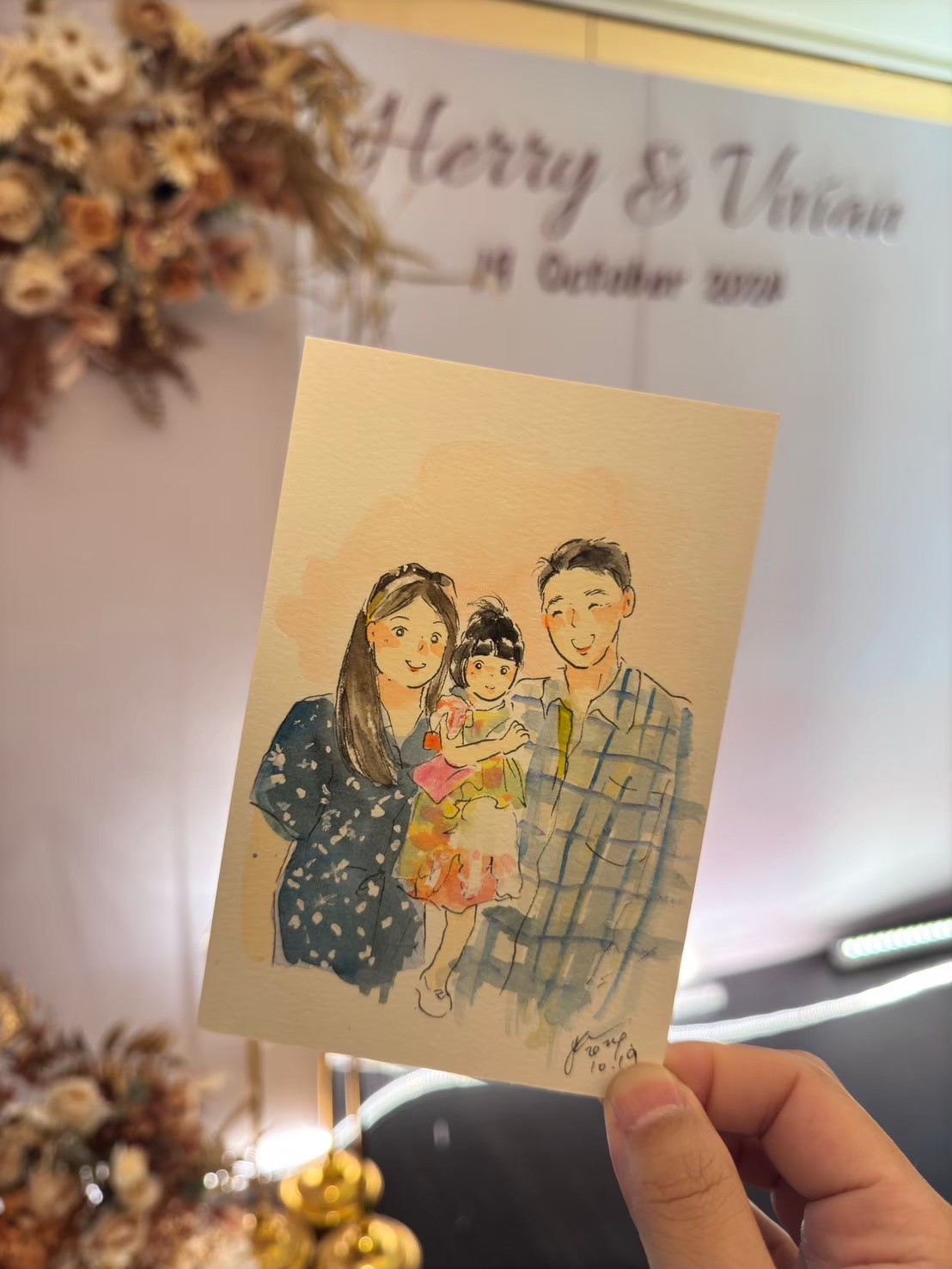 婚禮水彩畫家作品 088