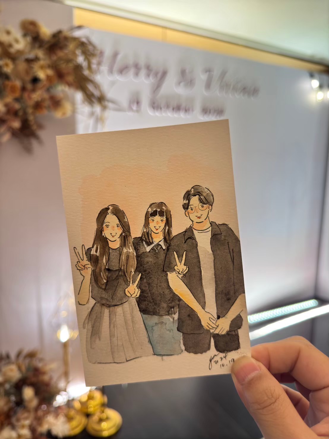 婚禮水彩畫家作品 096