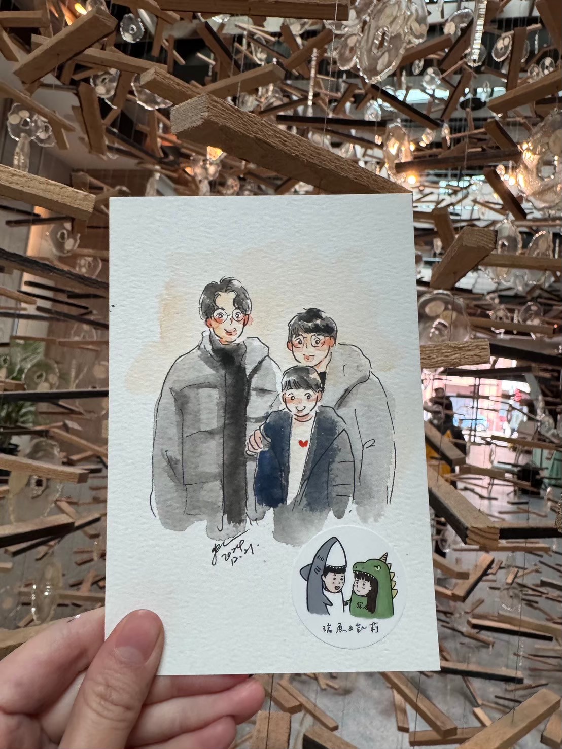 婚禮水彩畫家作品 100