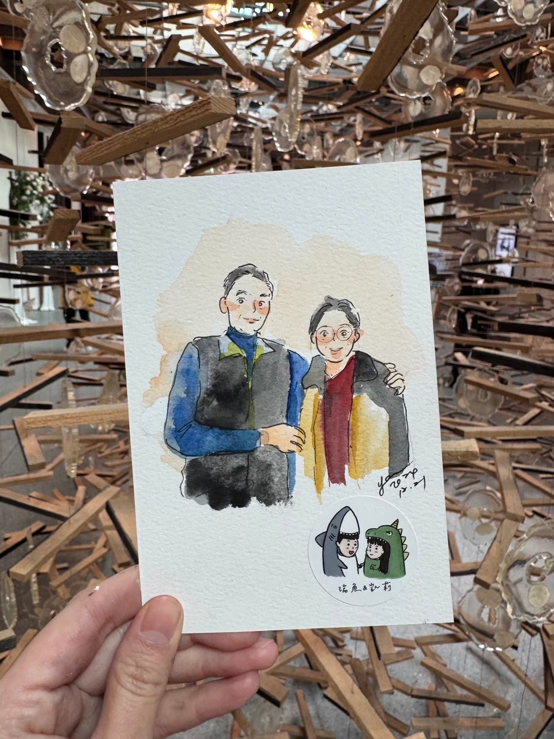 婚禮水彩畫家作品 101