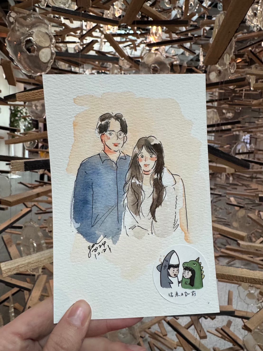 婚禮水彩畫家作品 104